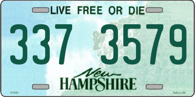 NH license plate 3373579