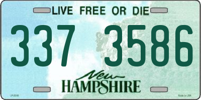 NH license plate 3373586