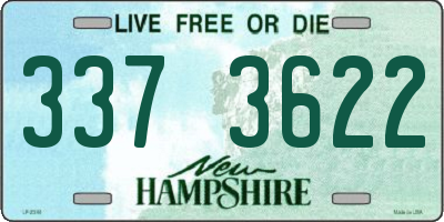 NH license plate 3373622