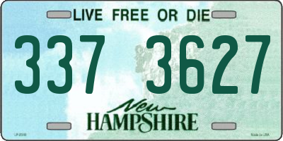 NH license plate 3373627