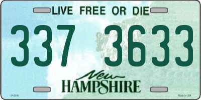 NH license plate 3373633