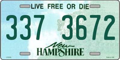 NH license plate 3373672