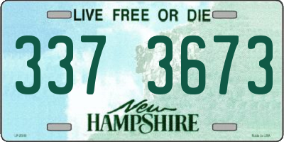 NH license plate 3373673