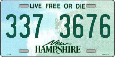 NH license plate 3373676