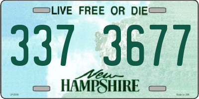 NH license plate 3373677