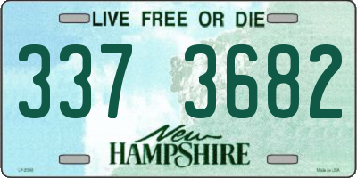 NH license plate 3373682