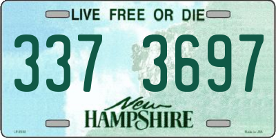 NH license plate 3373697