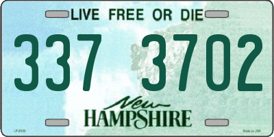NH license plate 3373702