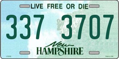 NH license plate 3373707