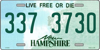 NH license plate 3373730