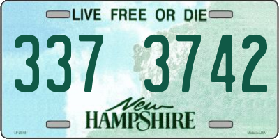 NH license plate 3373742