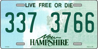 NH license plate 3373766