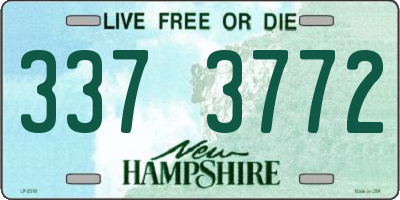 NH license plate 3373772