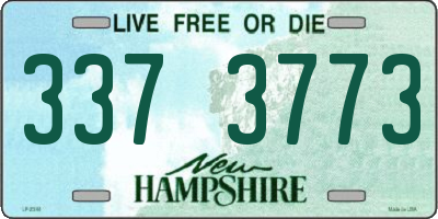 NH license plate 3373773