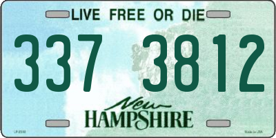 NH license plate 3373812