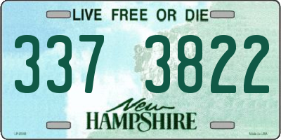 NH license plate 3373822