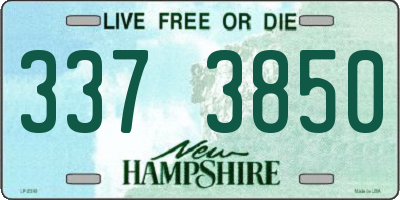 NH license plate 3373850