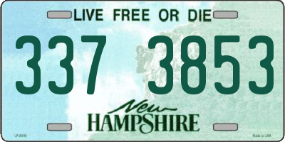 NH license plate 3373853