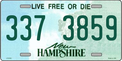 NH license plate 3373859