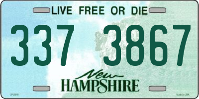 NH license plate 3373867