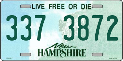 NH license plate 3373872