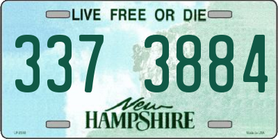 NH license plate 3373884