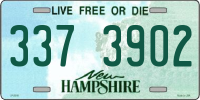 NH license plate 3373902