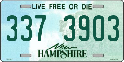 NH license plate 3373903