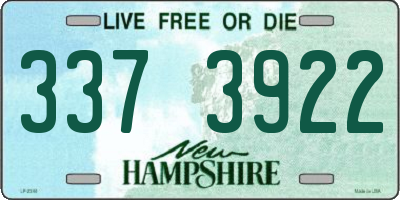 NH license plate 3373922