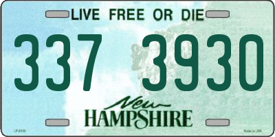 NH license plate 3373930