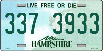 NH license plate 3373933