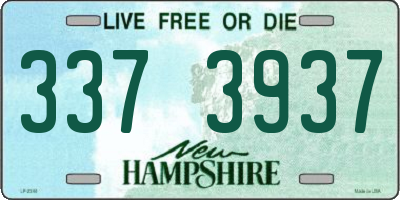 NH license plate 3373937