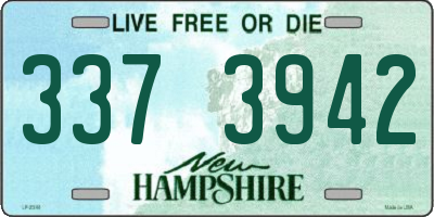 NH license plate 3373942