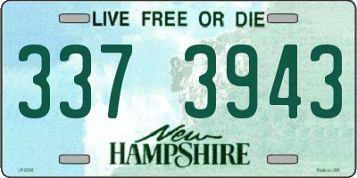 NH license plate 3373943