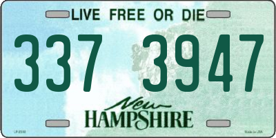 NH license plate 3373947
