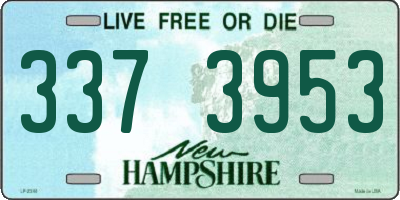 NH license plate 3373953