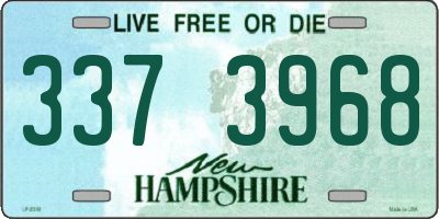 NH license plate 3373968