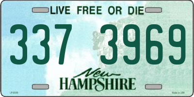 NH license plate 3373969