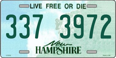 NH license plate 3373972