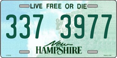 NH license plate 3373977