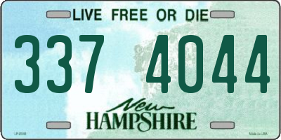 NH license plate 3374044