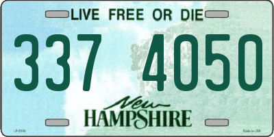 NH license plate 3374050