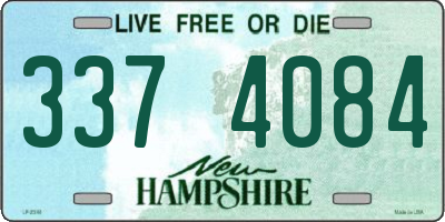 NH license plate 3374084