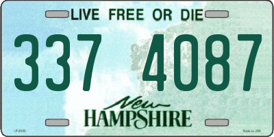 NH license plate 3374087