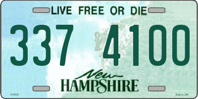 NH license plate 3374100