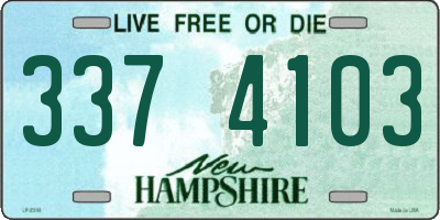NH license plate 3374103