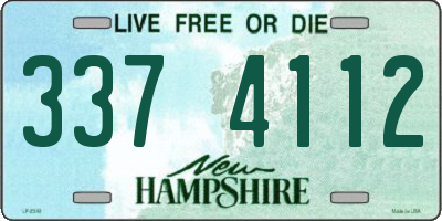 NH license plate 3374112
