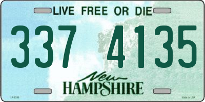 NH license plate 3374135