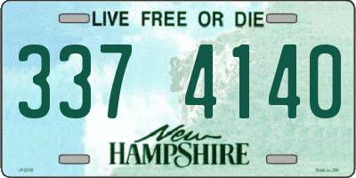 NH license plate 3374140
