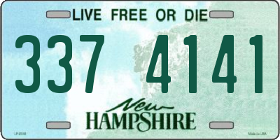 NH license plate 3374141